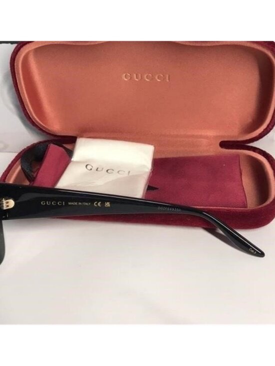 New Authentic ✨ Gucci GG0896S 001 – Oversized Black Square Sunglasses ✨ main image 11